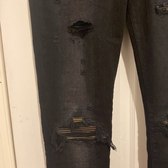 Amiri faded black mx1 skinny jeans, men’s 31us - Picture 4 of 15